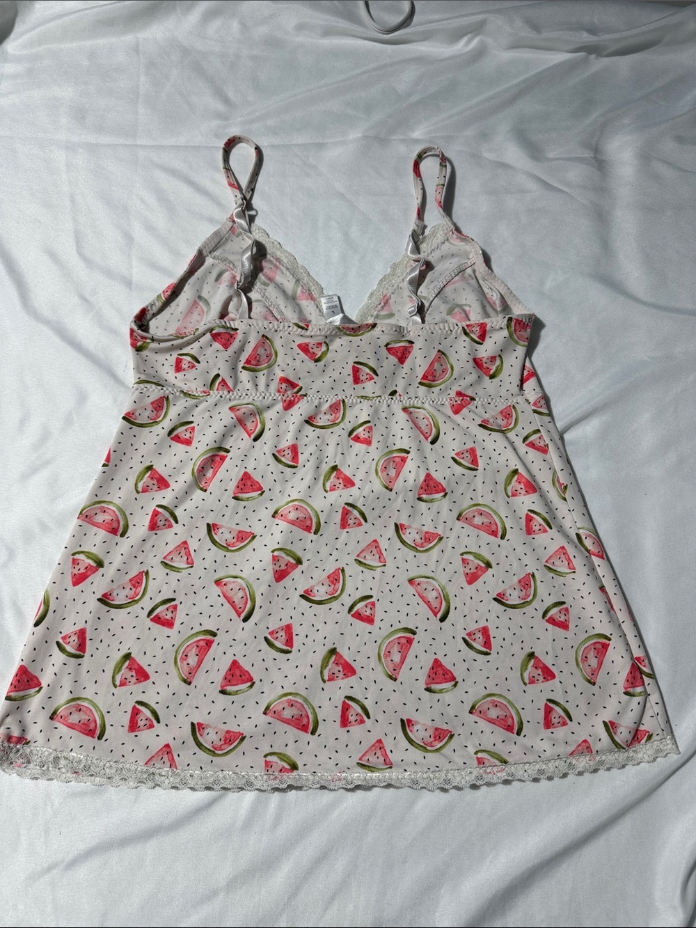 Y2K Marilyn Monroe Watermelon Print Babydoll Cami Top Cottagecore Coquette L - Picture 4 of 12